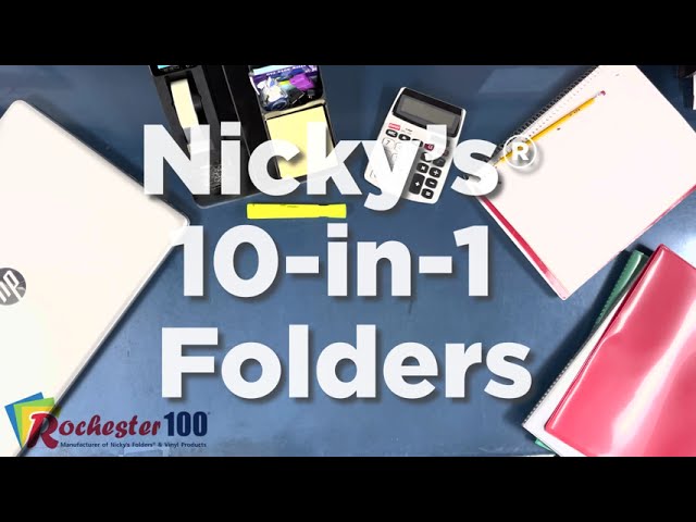 Nicky's 10-in-1 Multi Pocket Folders